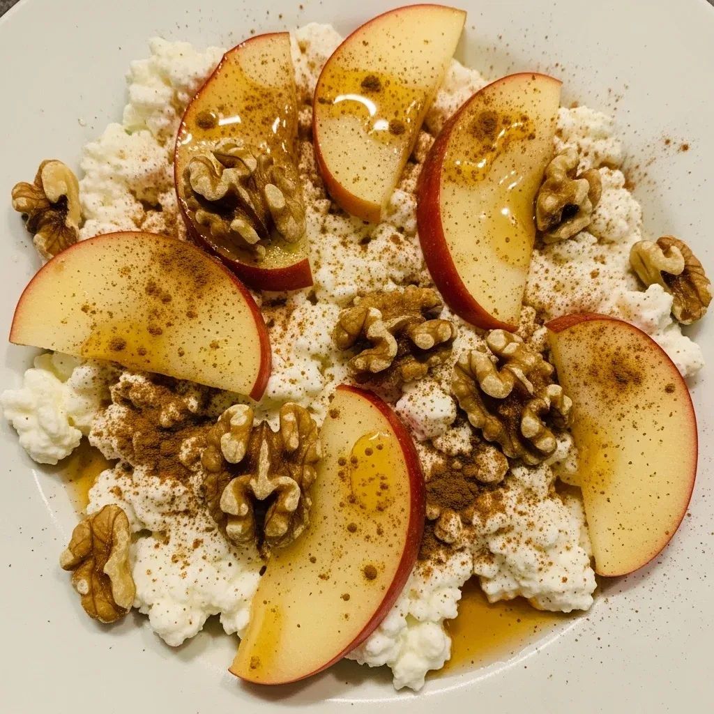 Cottage cheese apple cinnamon