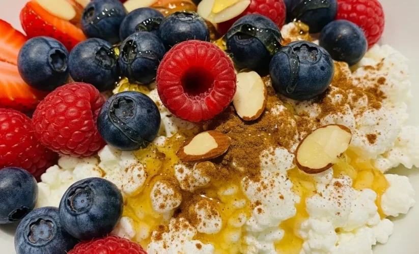 cottage cheese berry sweet