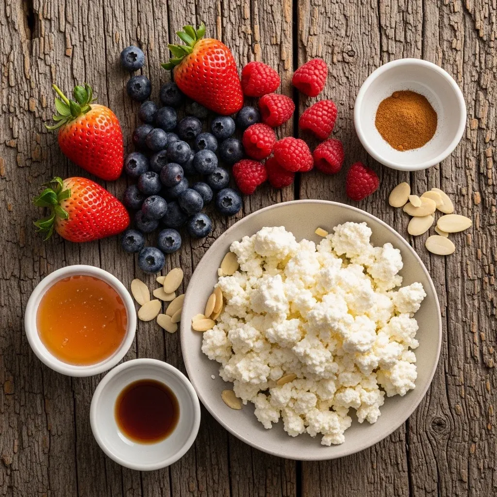 cottage cheese berry sweet