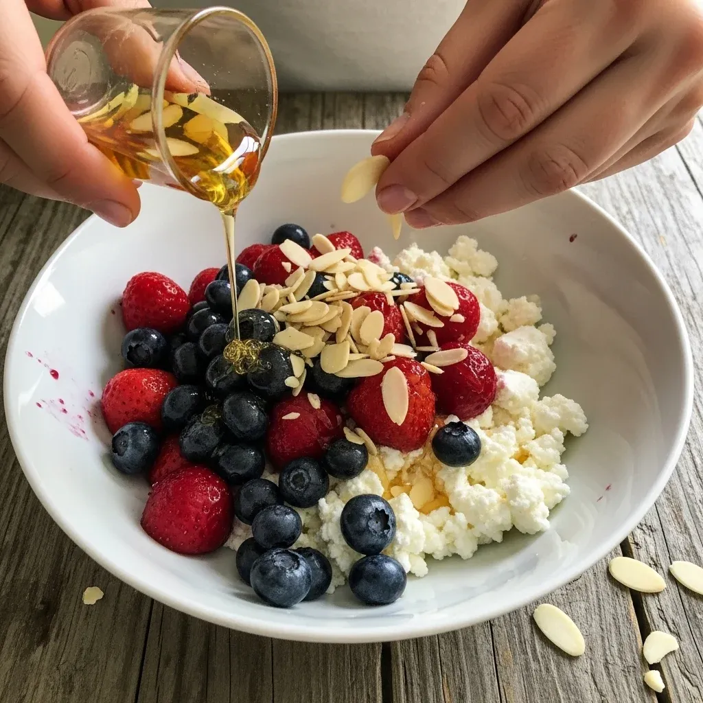 cottage cheese berry sweet