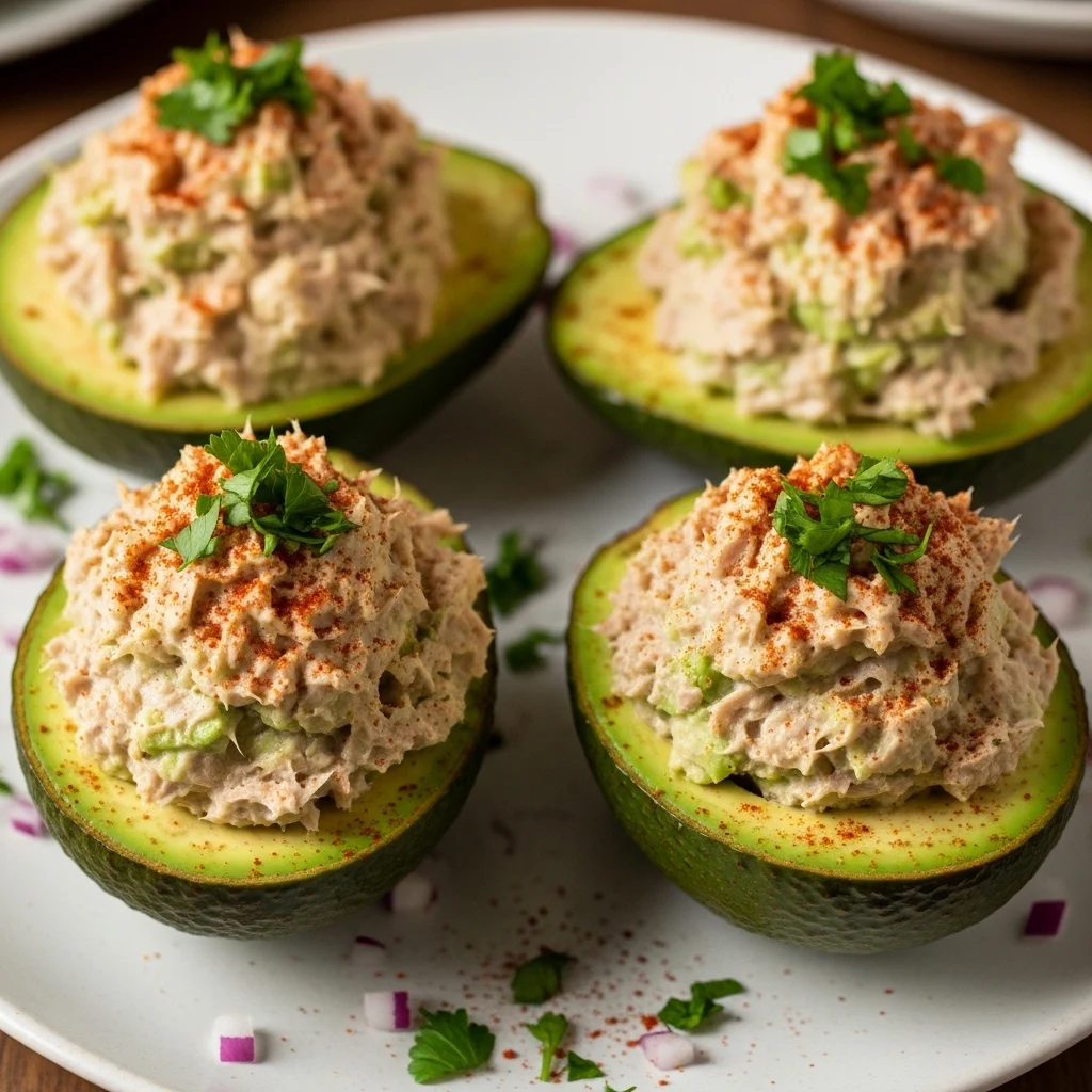 Tuna Salad Stuffed Avocado