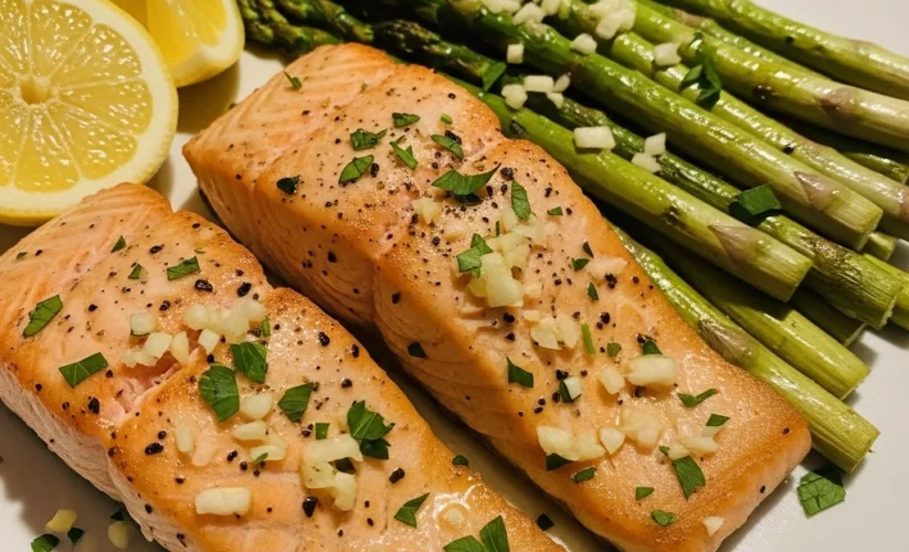 Pan-Seared Salmon with Asparagus