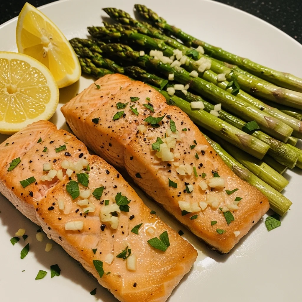 Pan-Seared Salmon with Asparagus
