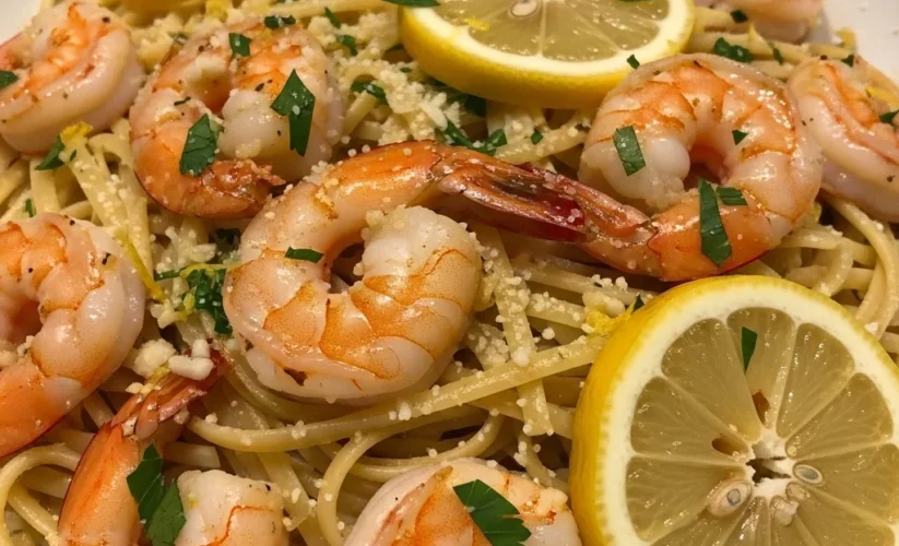 Lemon Garlic Shrimp Pasta