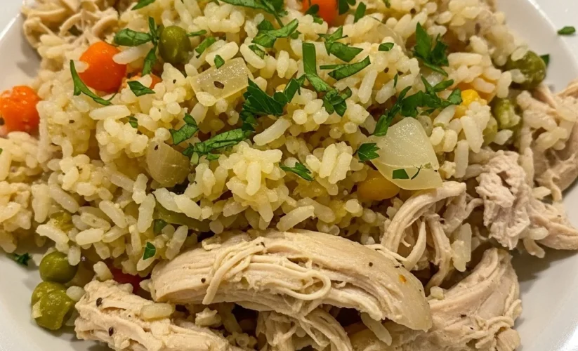Slow Cooker Chicken & Rice