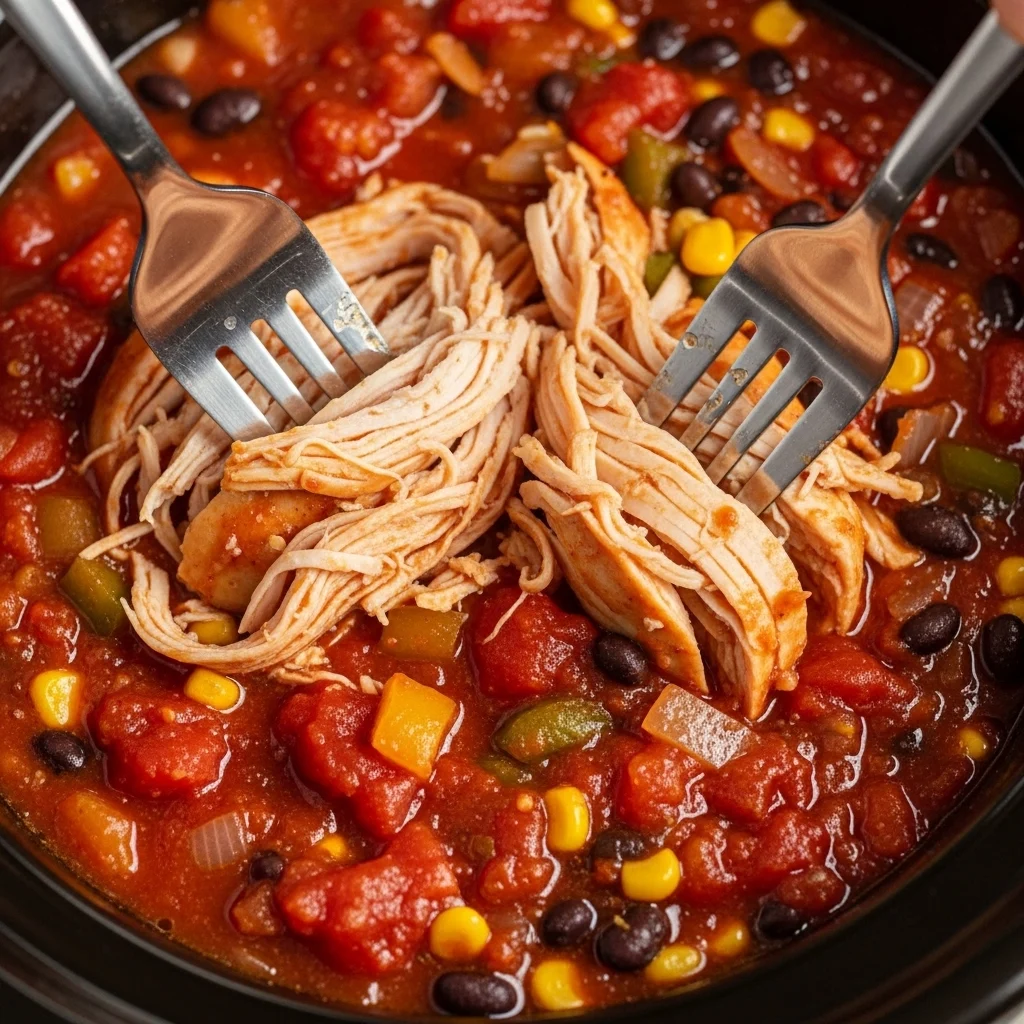Crockpot Salsa Chicken