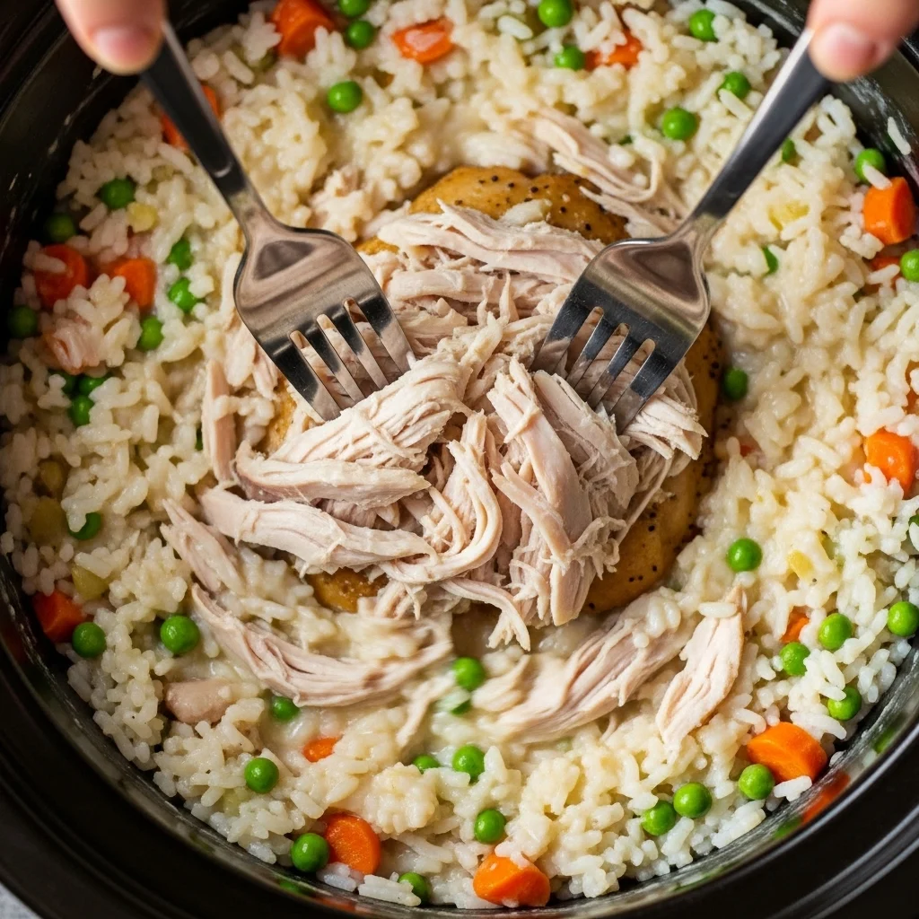 Slow Cooker Chicken & Rice