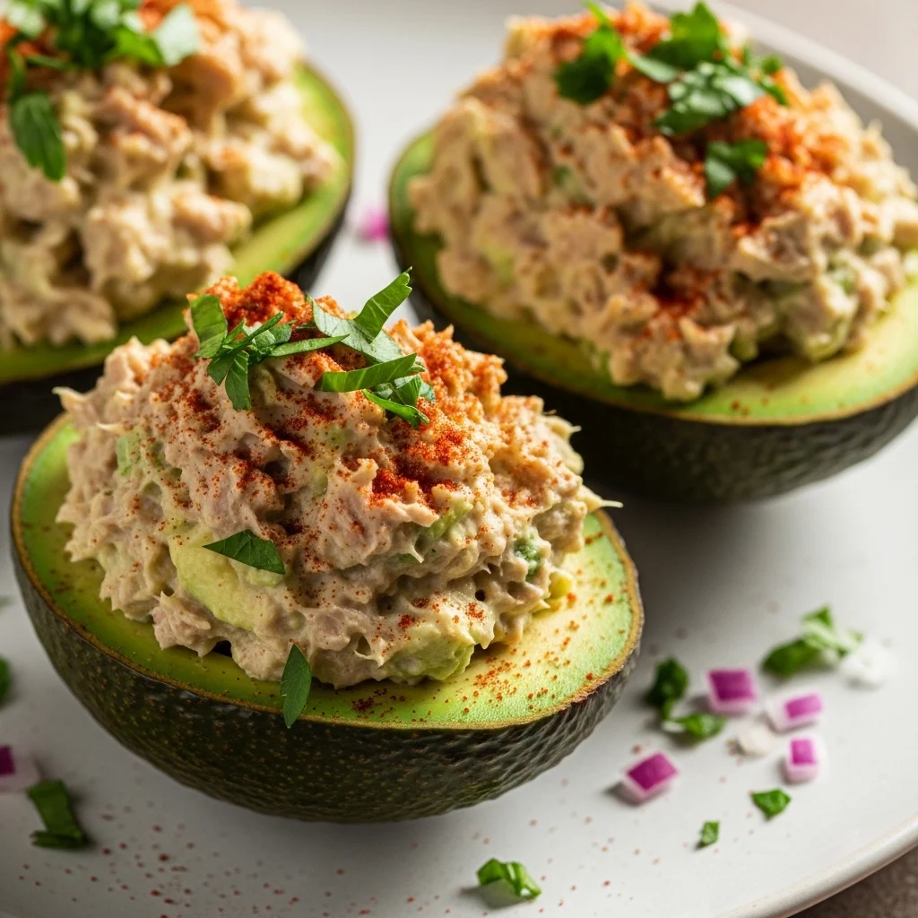 Tuna Salad Stuffed Avocado