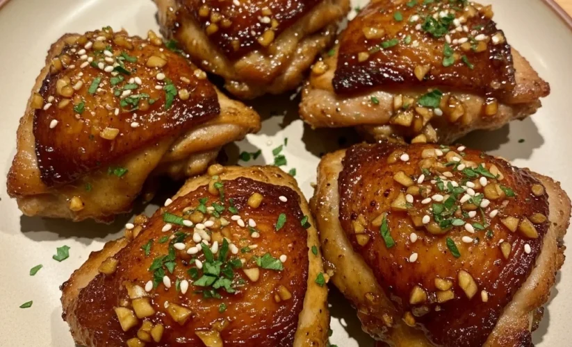 Honey Garlic Chicken Thighs