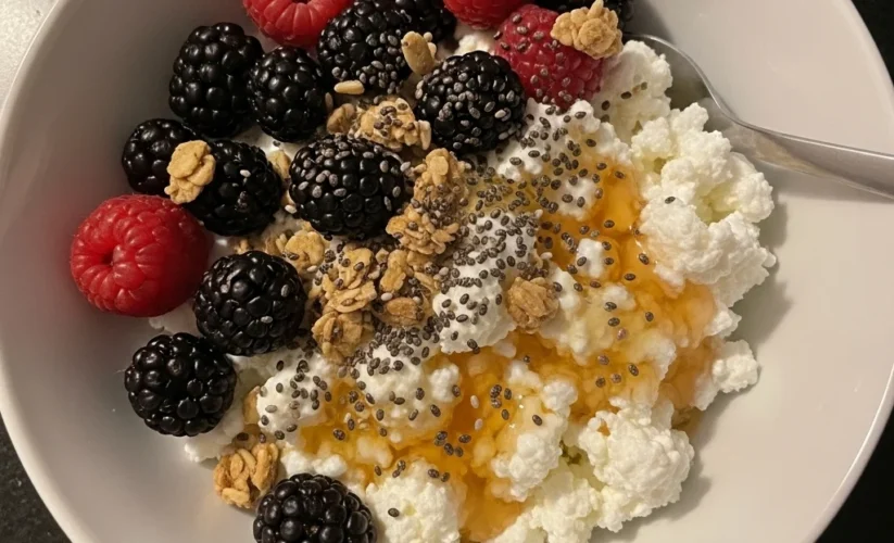 High Protein Cottage Cheese Breakfast Bowl