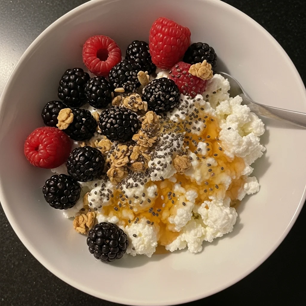 High Protein Cottage Cheese Breakfast Bowl