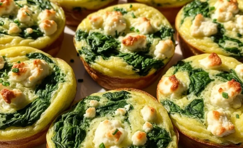 Spinach Feta Egg Muffins