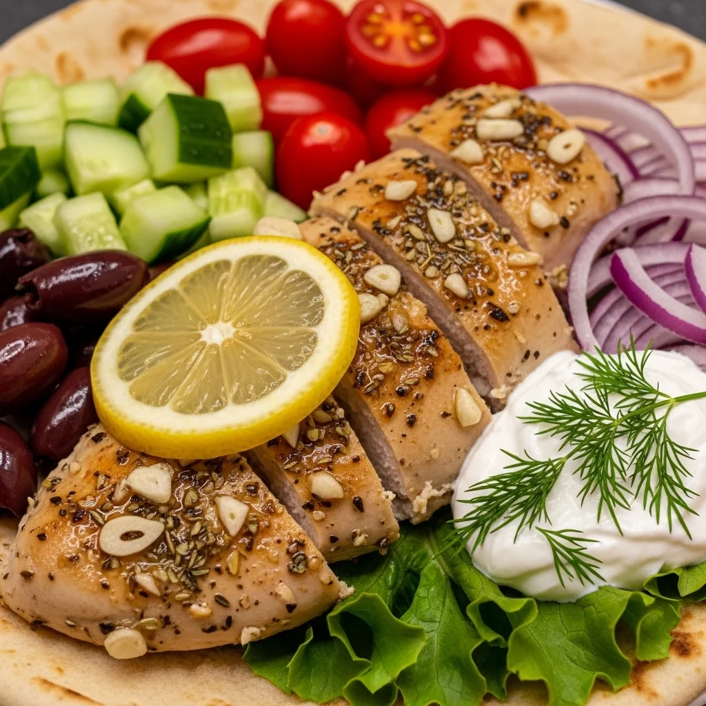 Greek Chicken Wrap
