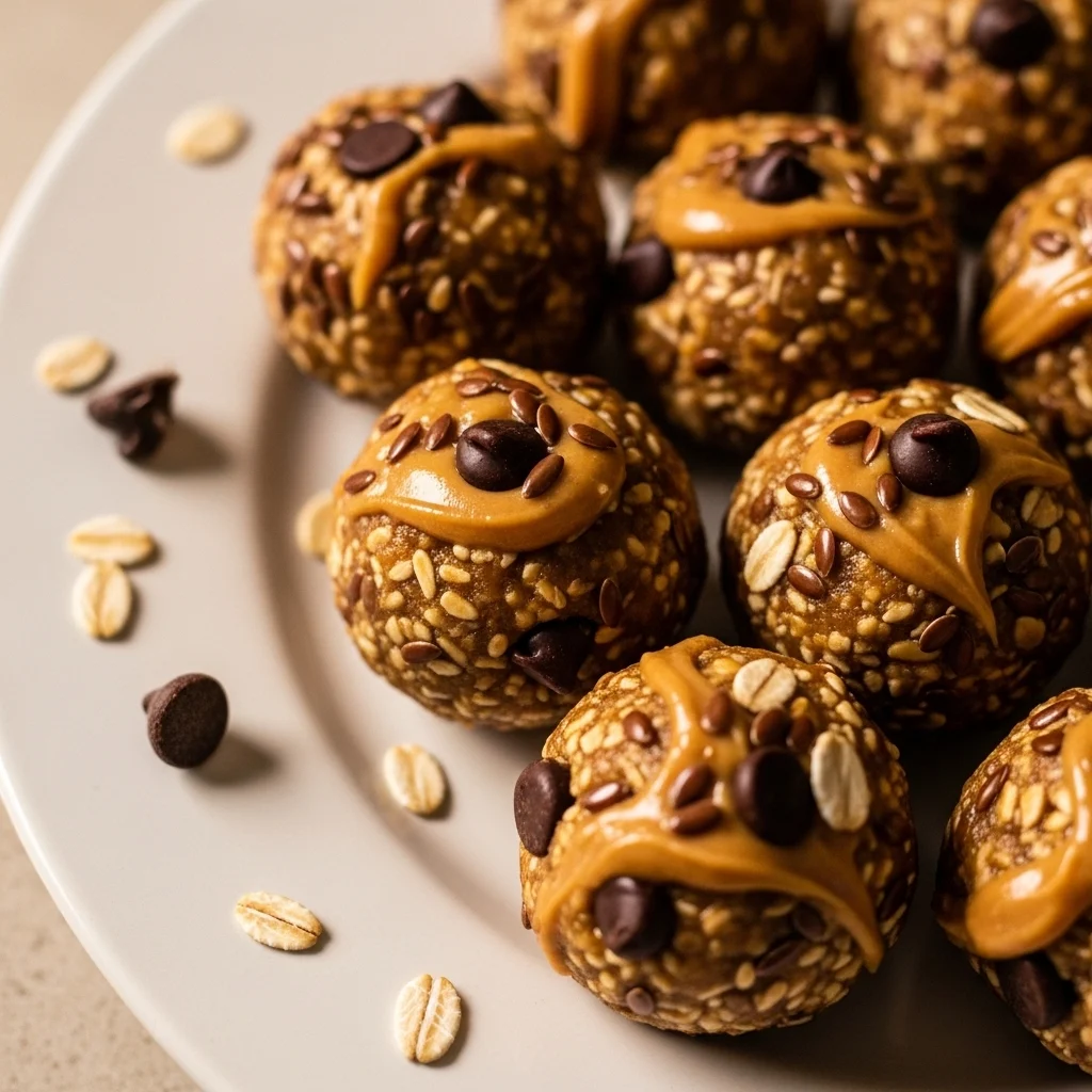 No Bake Peanut Butter Energy Balls