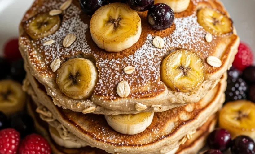 Banana Oat Pancakes