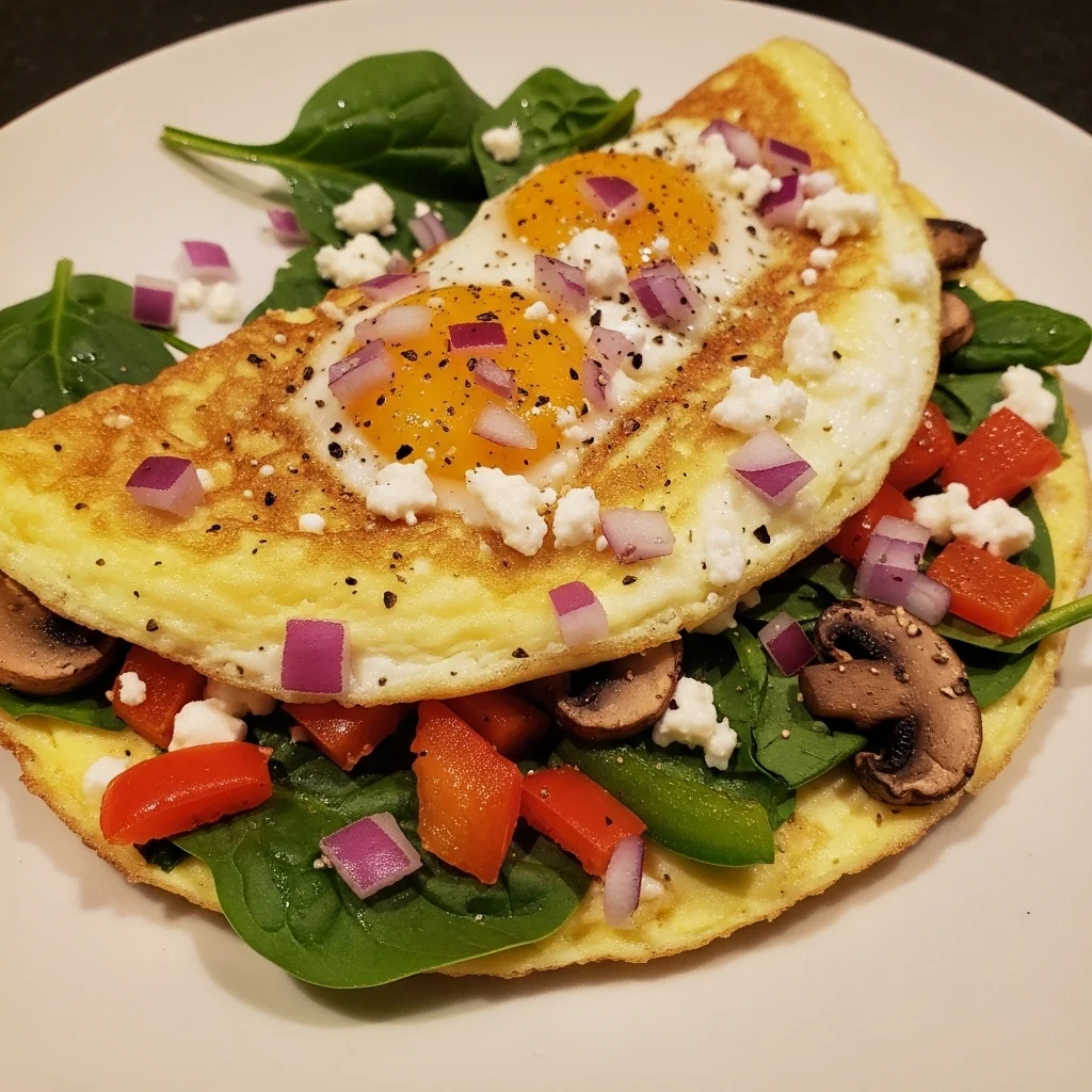 Veggie Egg White Omelette