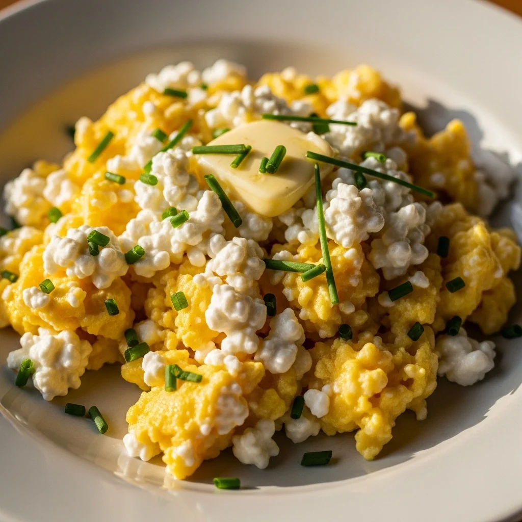 Cottage Cheese Scrambled Eggs