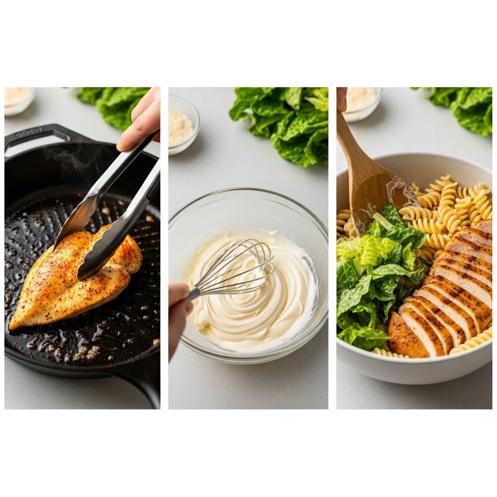 Chicken Caesar Pasta Salad