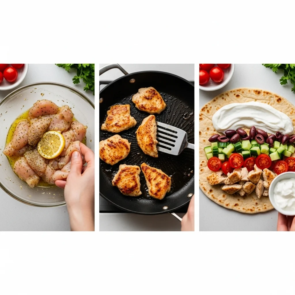 Greek Chicken Wrap