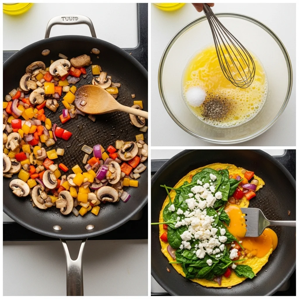 Veggie Egg White Omelette