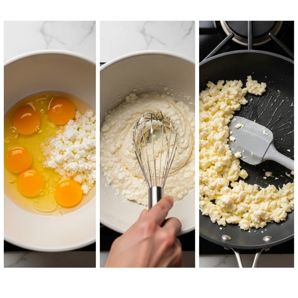 Cottage Cheese Scrambled Eggs