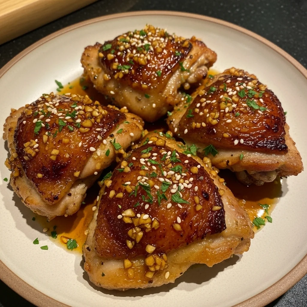 Honey Garlic Chicken Thighs
