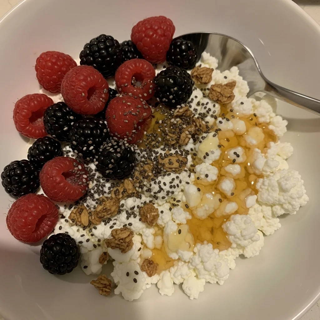 High Protein Cottage Cheese Breakfast Bowl