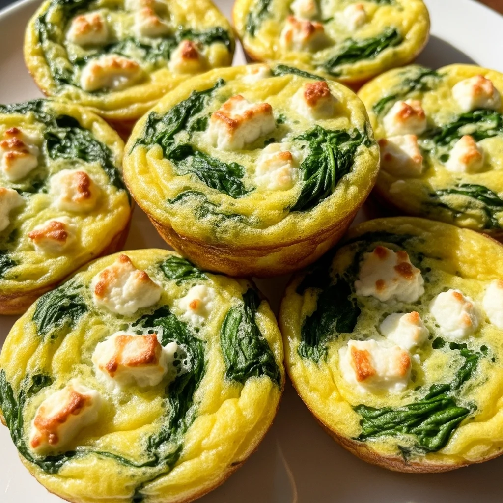 Spinach Feta Egg Muffins
