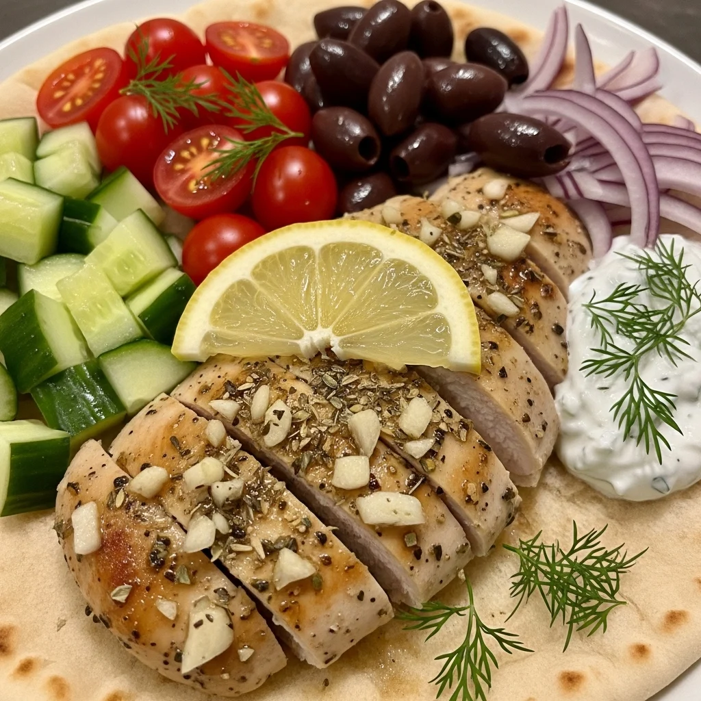 Greek Chicken Wrap