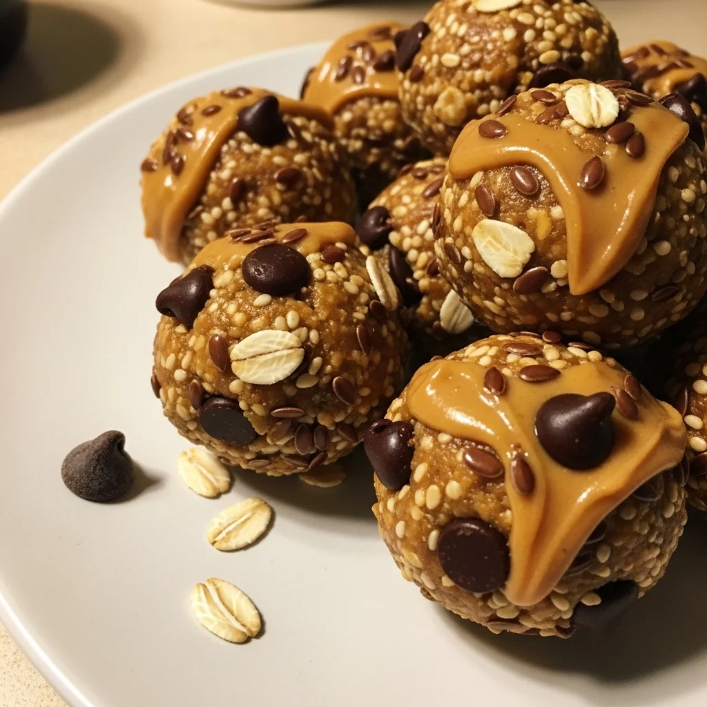 No Bake Peanut Butter Energy Balls