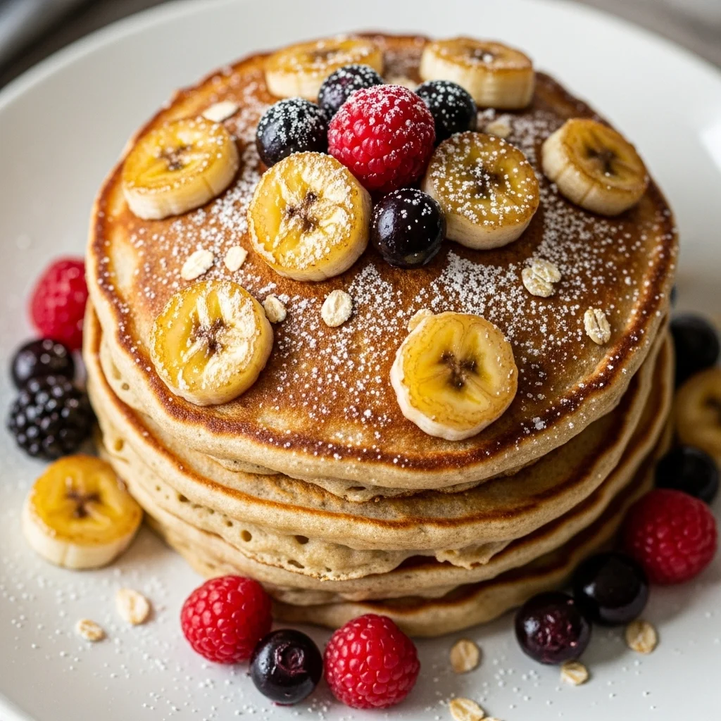 Banana Oat Pancakes