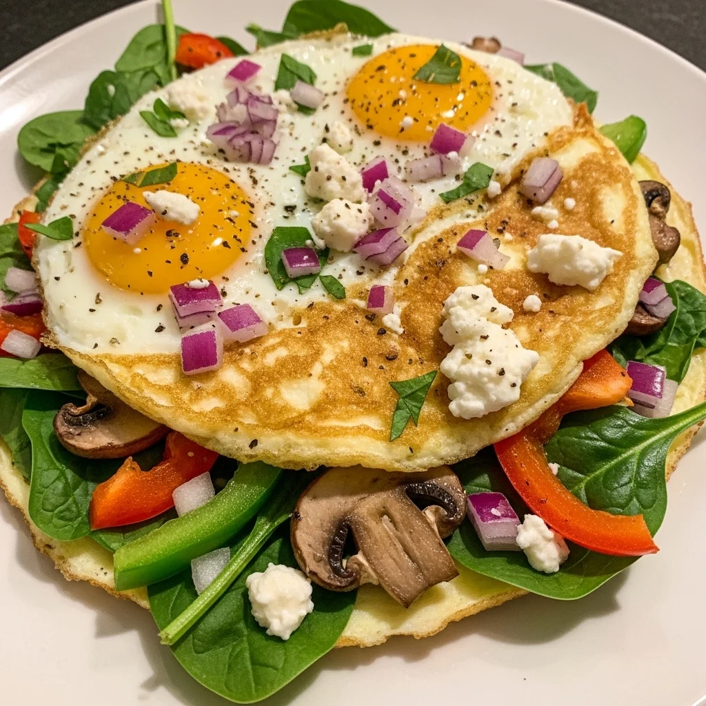 Veggie Egg White Omelette