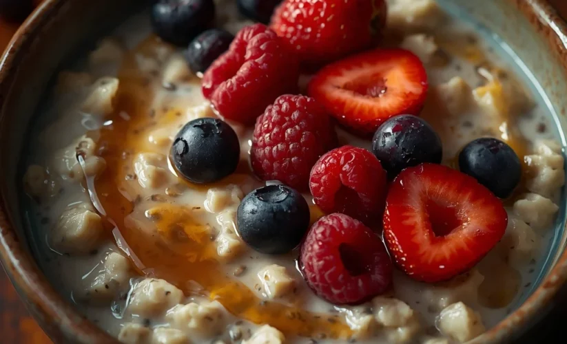 Overnight Oats with Berries D