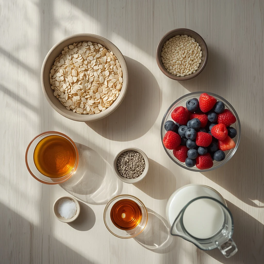 Overnight Oats with Berries D