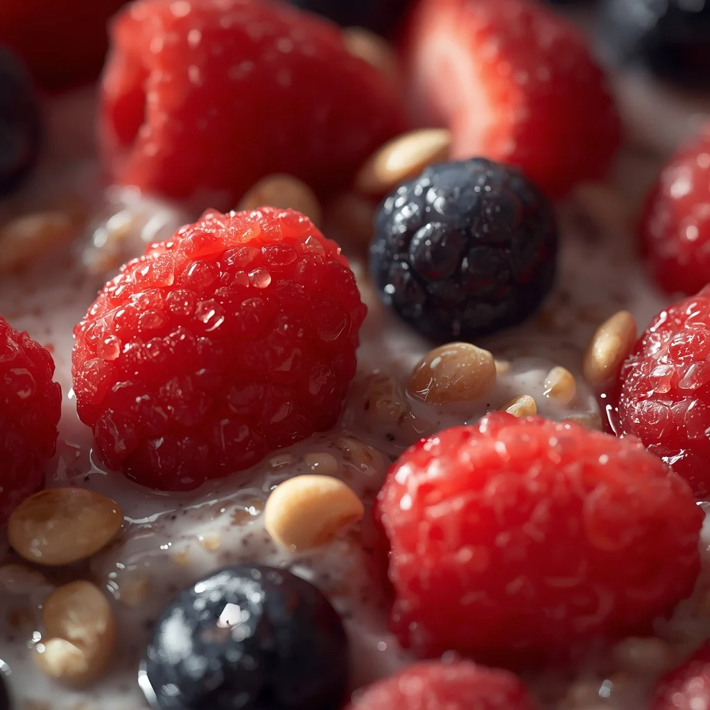 Overnight Oats with Berries D